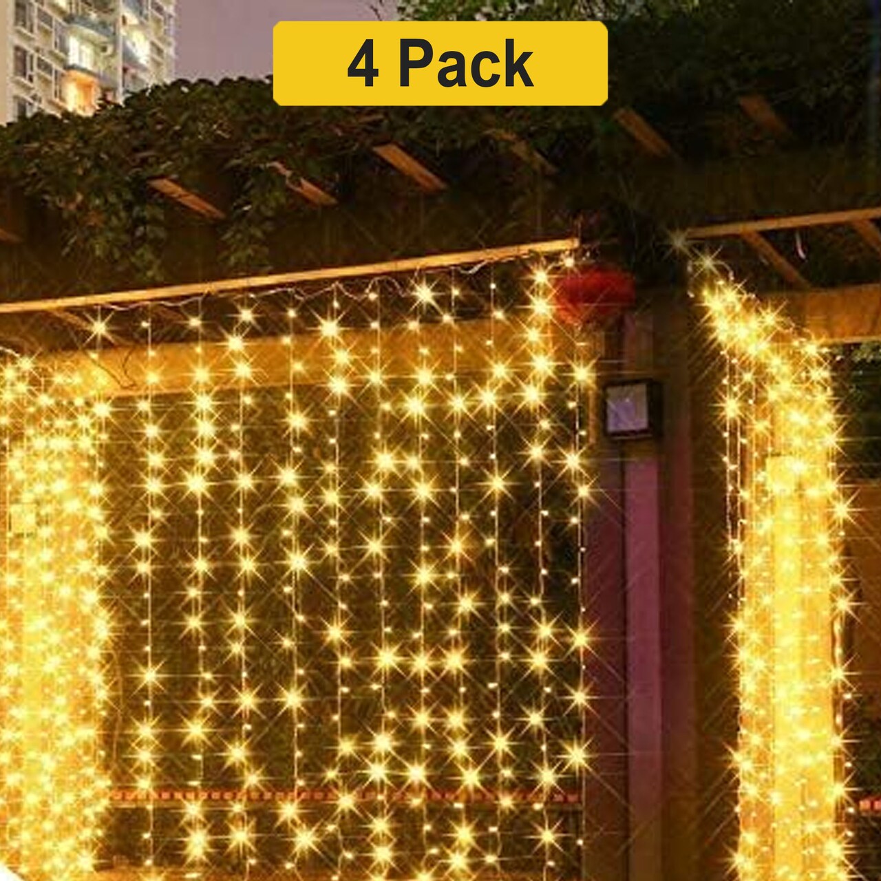 Pastel Rainbow Fairy Curtain Light — USB Powered, 8 Modes, Remote Included